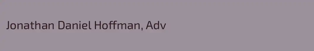 Jonathan Daniel Hoffman, Adv